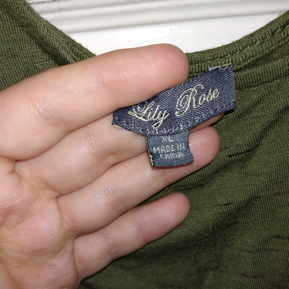 Lily rose army green shirt - Picture 2 of 3
